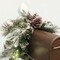 Haute Decor 36 Inch Snowfall Creek Mailbox Swag - PRELIT 30 Battery Operated Energy Efficient LED Lights with Auto On-Off Timer - for Christmas and Winter Holidays